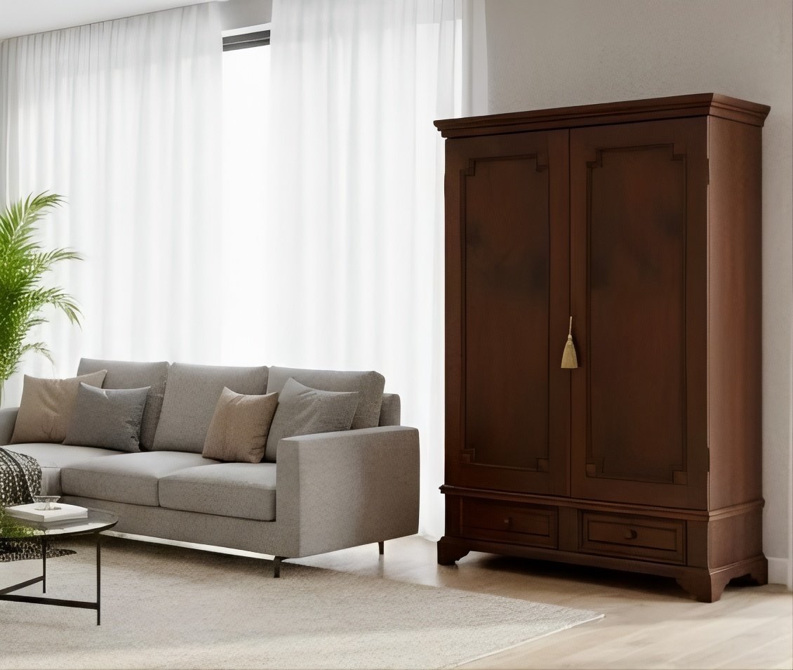 C-21-15 Armario Clásico de Dos Puertas y Dos Cajones.