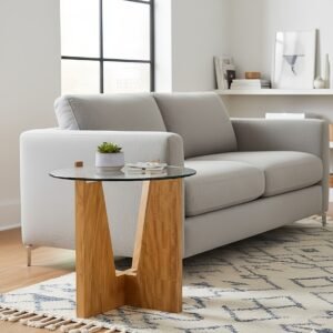 DY-02 Base para Mesa auxiliar "Fusión Geométrica Natural"