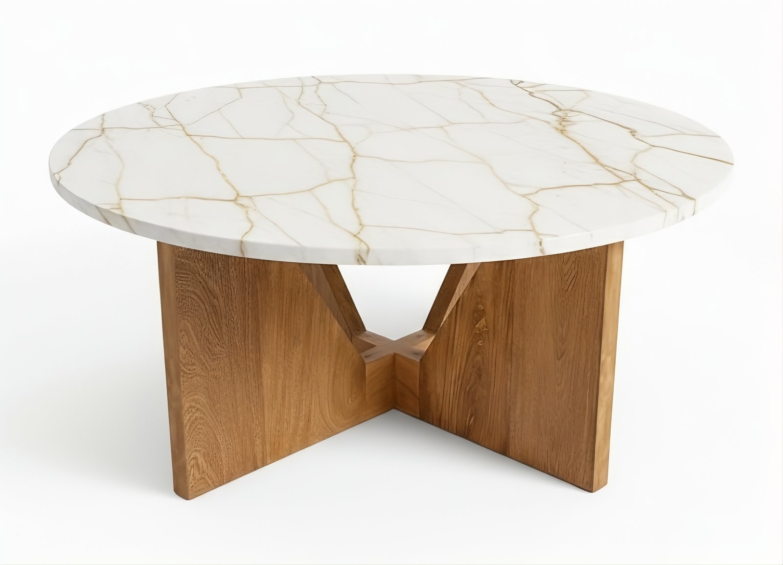 DY-01 Base para Mesa de Centro "Fusión Geométrica Natural" - Imagen 2