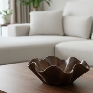 Cuenco de madera Hoja