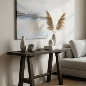 C-21-1 Mesa Auxiliar Rústica Puerta Antigua