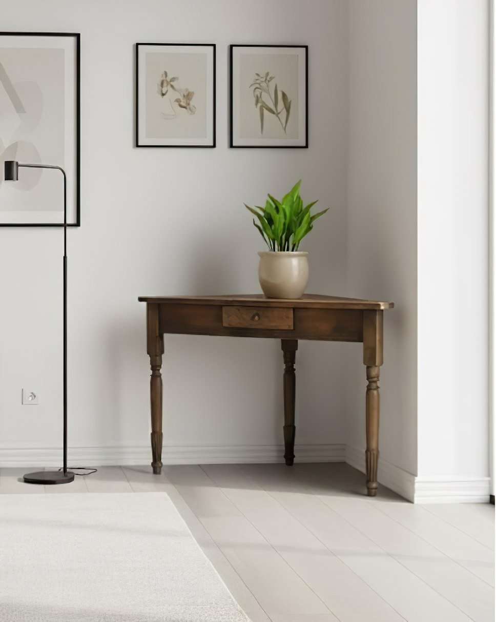 PT-5 Mesa Esquinera Antigua con Cajón