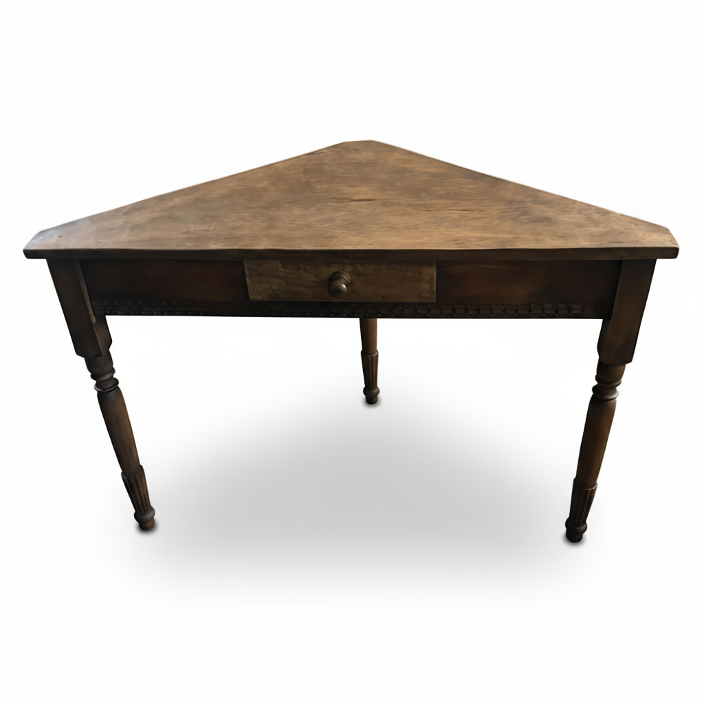 PT-5 Mesa Esquinera Antigua con Cajón - Imagen 2
