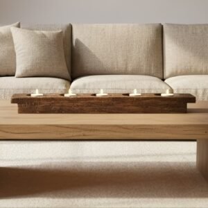 LM -12 Panelera/Candelabro Rústico de Madera