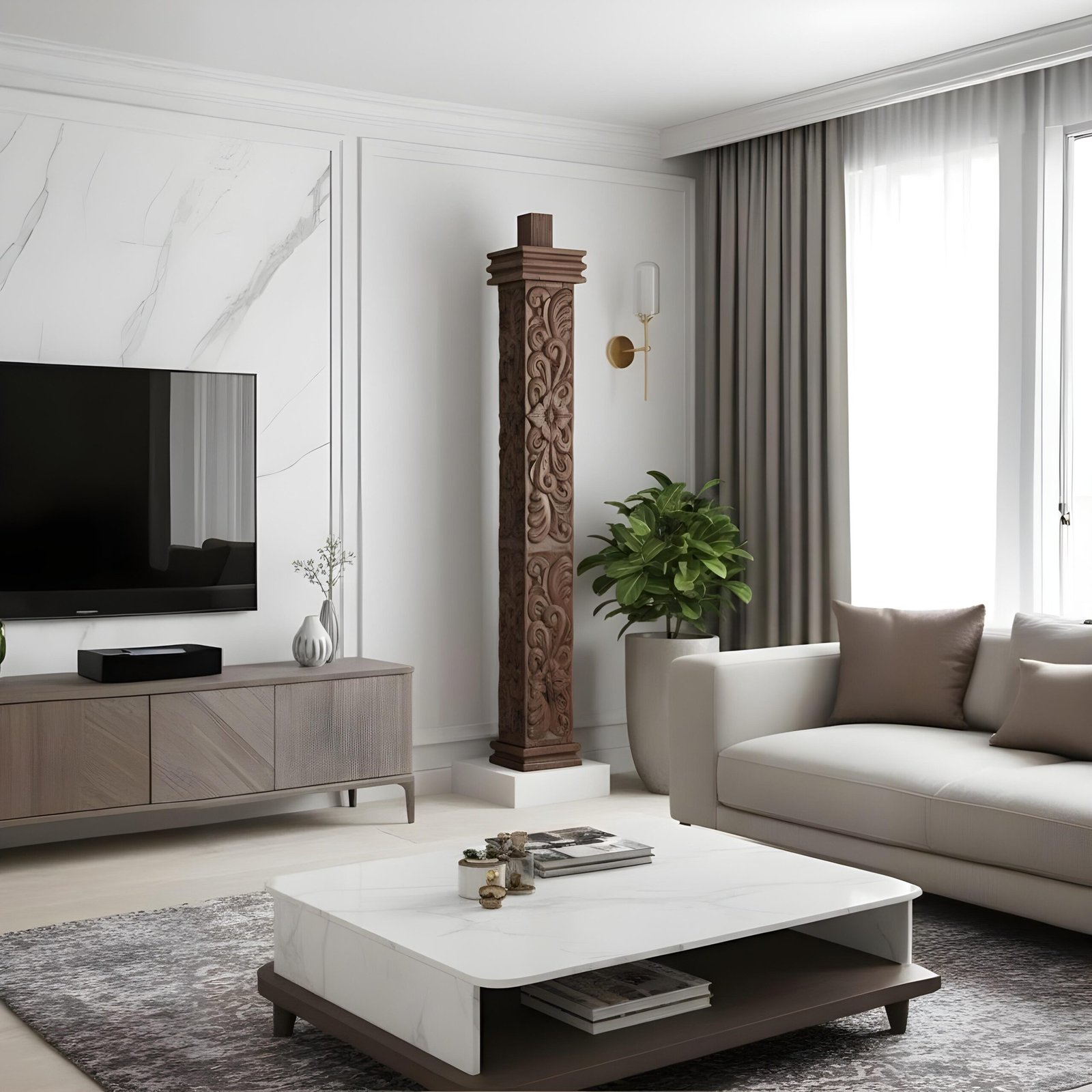 PT-12C COLUMNA TALLADA CUADRADA