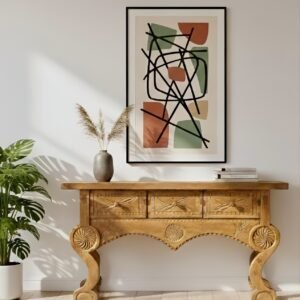 PT-22 Consola/Mesa tallada grande Nahualá