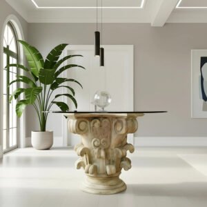 ASM-2: Base para mesa comedor redonda Capitel