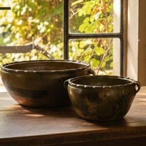 Cazuela Tradicional con Esmalte Envejecido - LG-CCP-1 (grande) / LG-CCP-2 (pequeña)