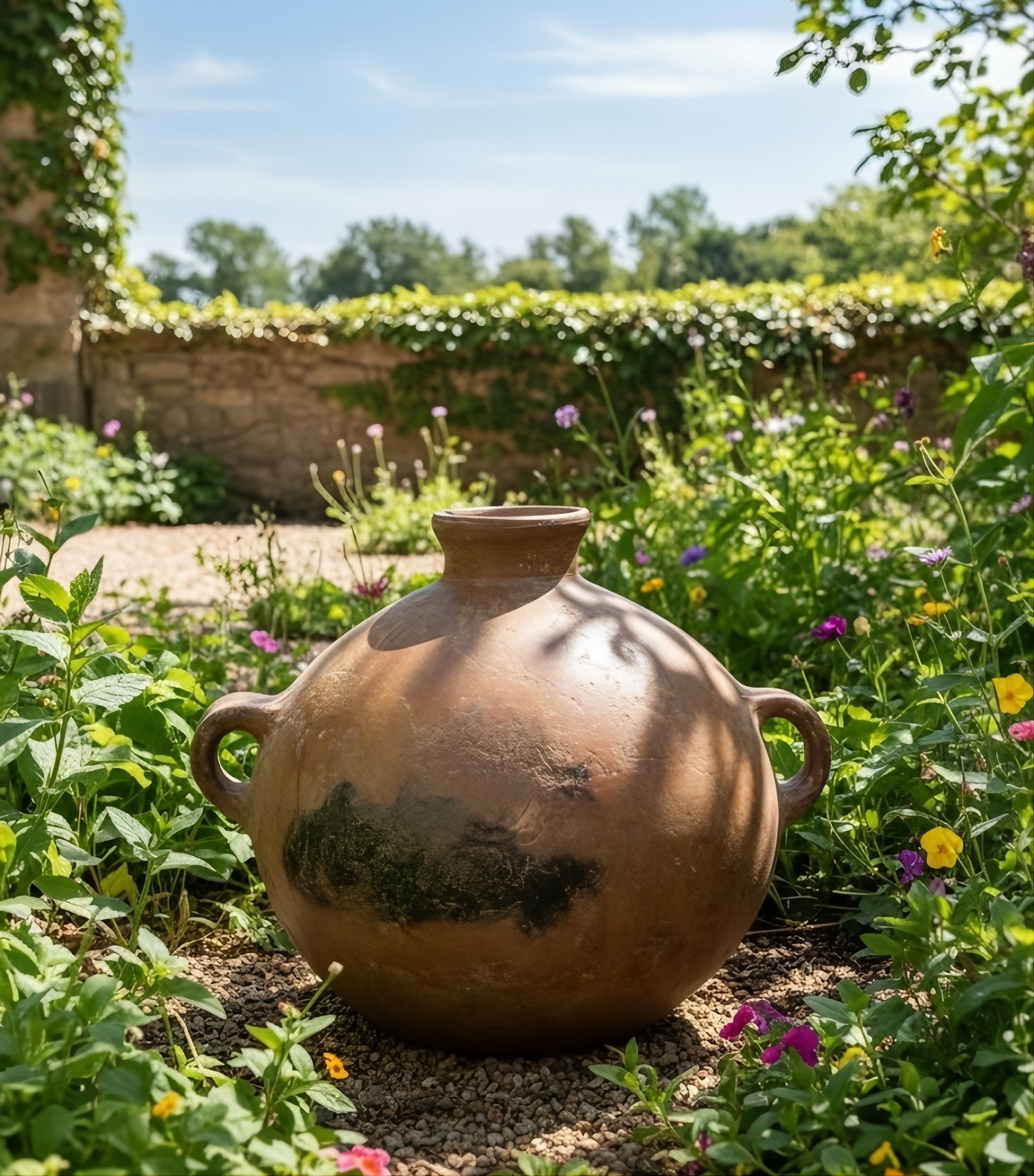 PT-21 Tinaja de Barro antigua Tradicional con Asas