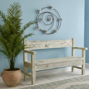 C21-11 Banco de Madera Maciza "Rustic Compact"