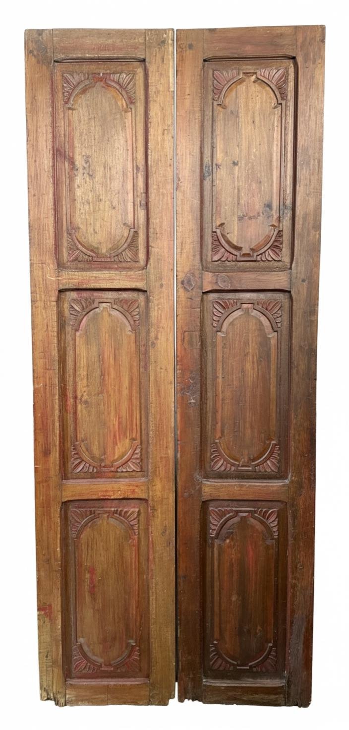 C21-20 Puerta Colonial de Madera Tallada – Siglo XIX - Imagen 2