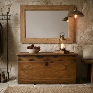 C21-22 Baúl de Oficio en Madera Maciza - Pieza de Colección