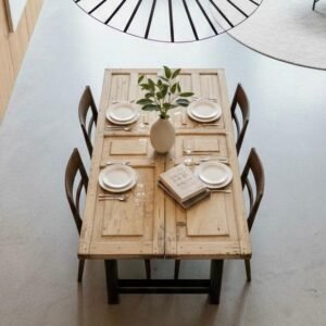 C21-9 Puertas Antiguas de Madera Maciza – Siglo XIX