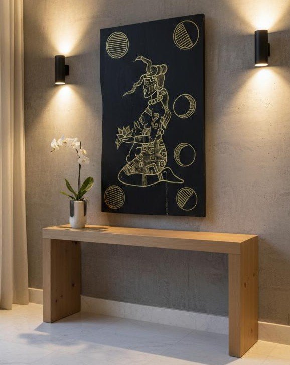 NM-2 (R, N, V) Placa Decorativa Diosa de la Luna - Imagen 4