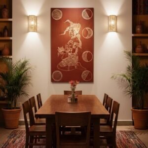 NM-2 (R, N, V) Placa Decorativa Diosa de la Luna