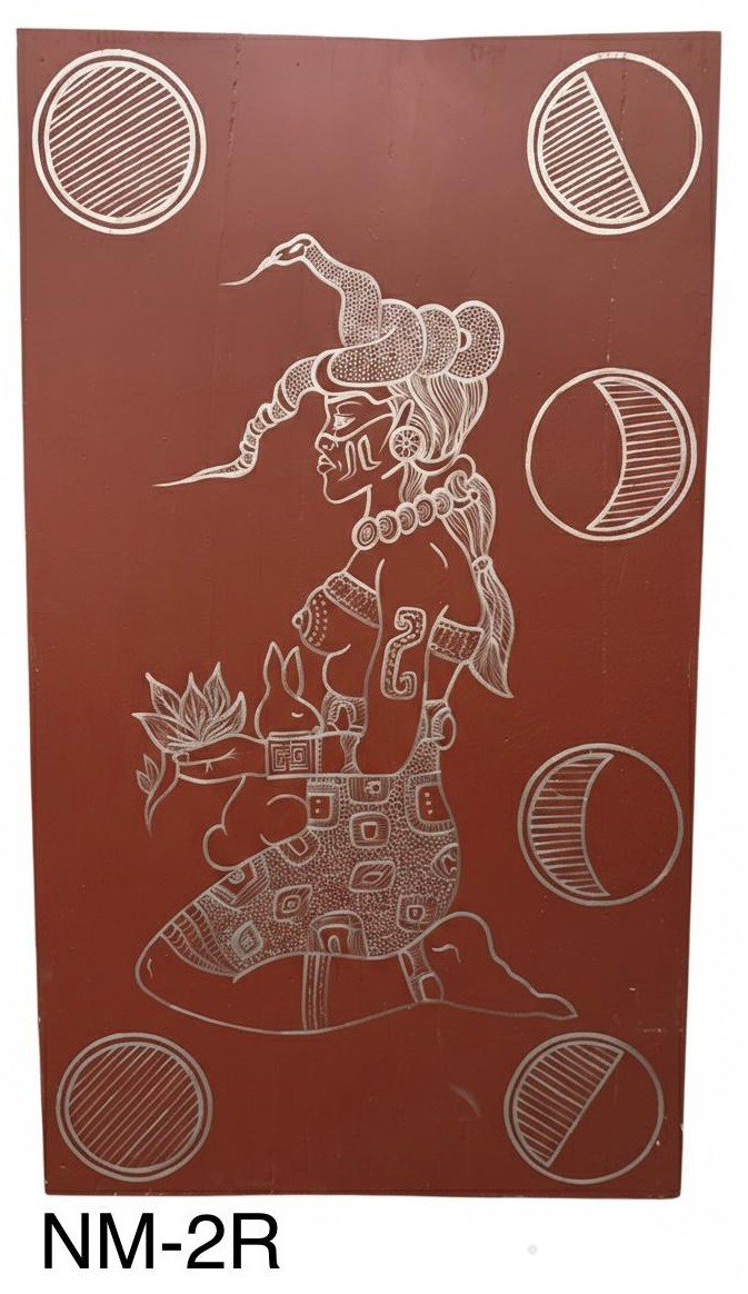 NM-2 (R, N, V) Placa Decorativa Diosa de la Luna - Imagen 2