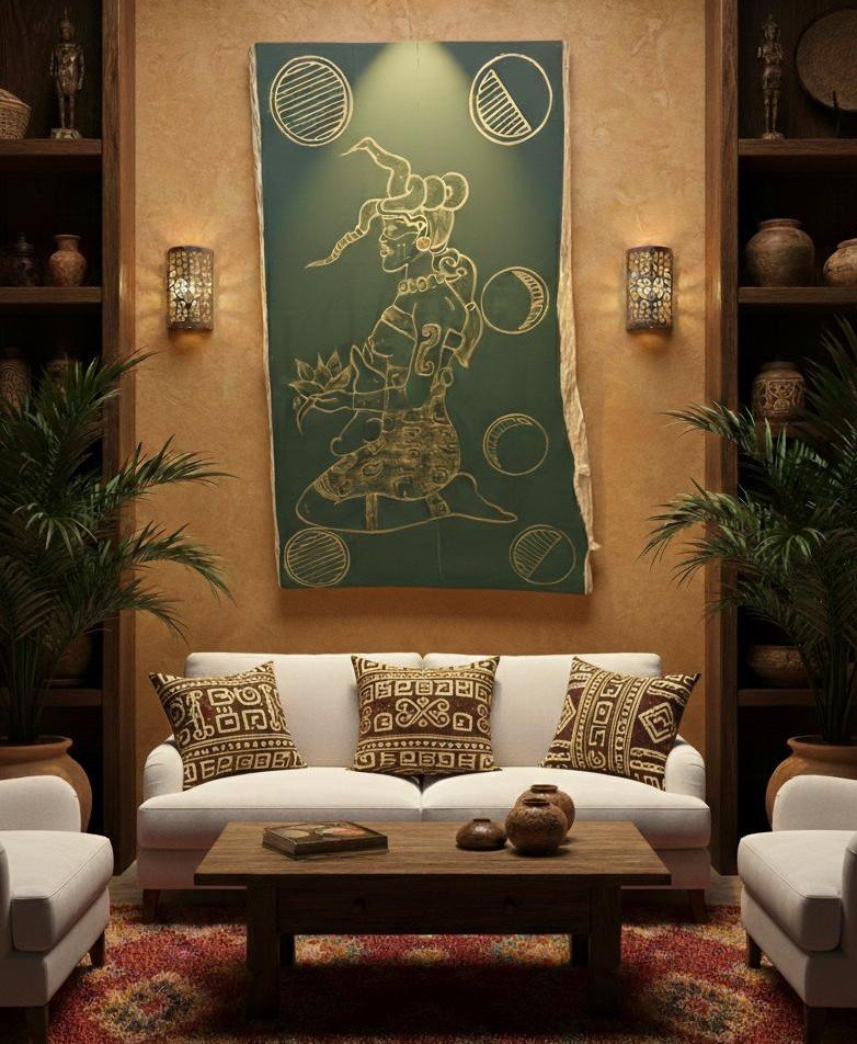 NM-2 (R, N, V) Placa Decorativa Diosa de la Luna - Imagen 7