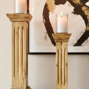 PT-24A (GDE), PT-24B (PQ)  Pedestales Rústicos en Madera Tallada