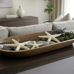 GEC-2 Batea Ovalada de Madera Antigua