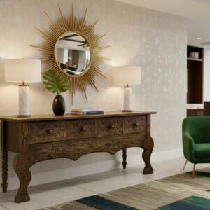 JC-1 Mesa Consola Rústica pata de león