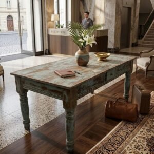 LP-4 Mesa rustica turquesa