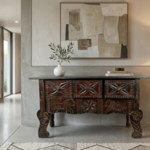 LP-9 Mueble de Consola Tallado a Mano