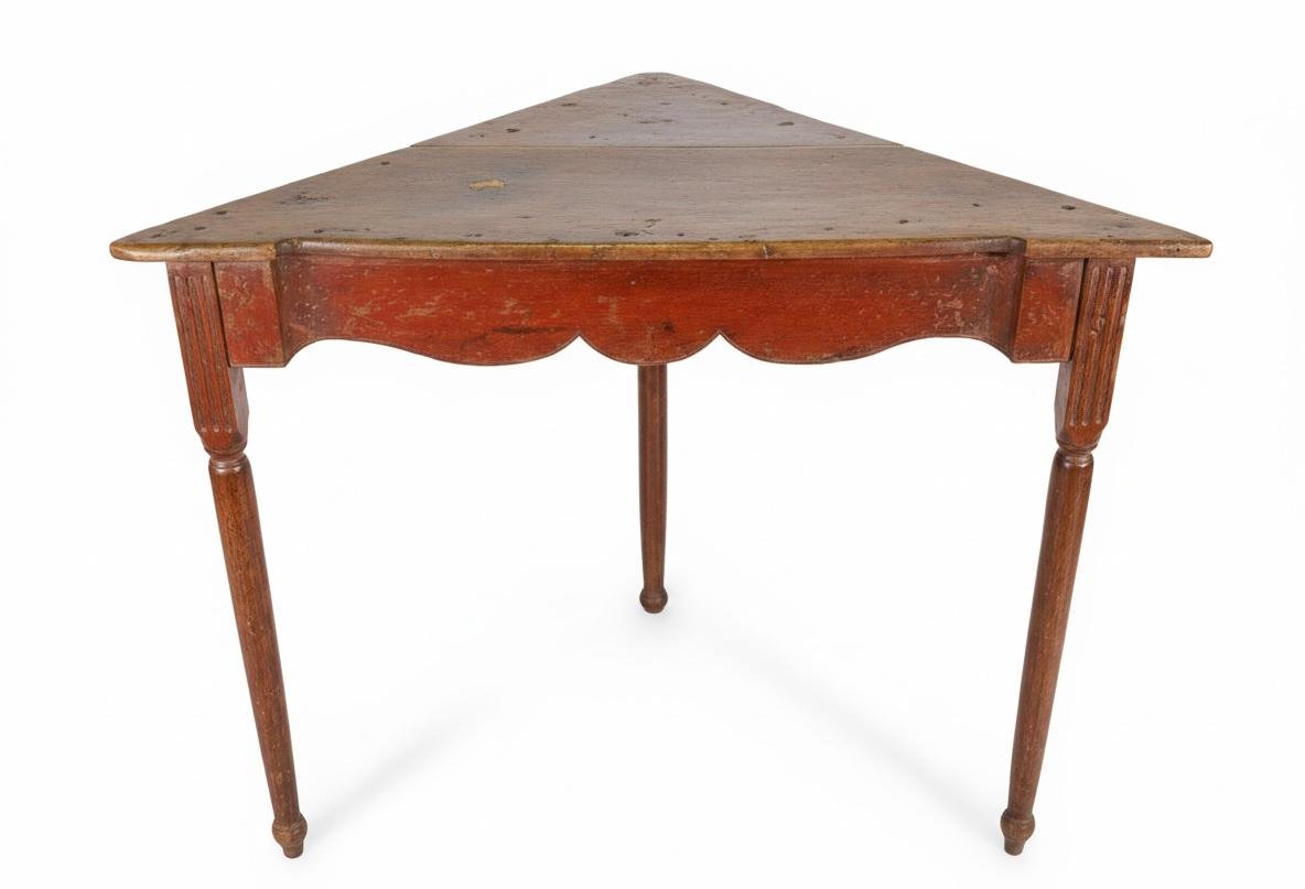 PT-4 Mesa Rinconera de Tres Patas – Estilo Rústico Colonial - Imagen 4